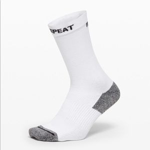 Lululemon Intent Crew Sock White NWT Size L/XL